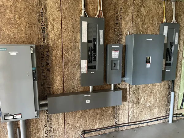 Panels on wood installation